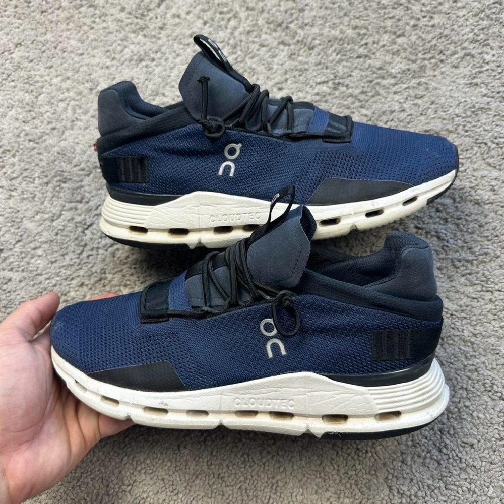 On Running Navy and Black Sneakers